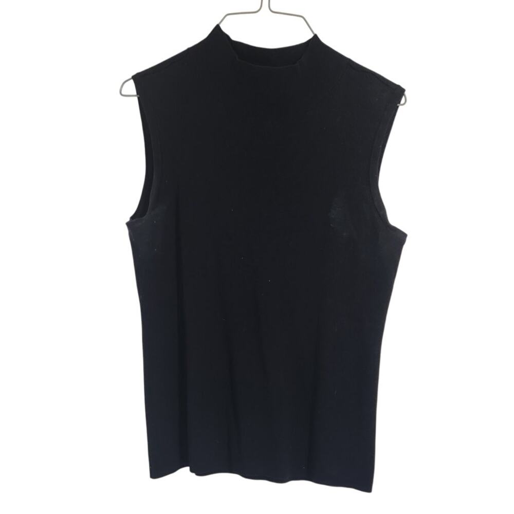 Kim Rogers Black Sleeveless Tank Top Womens Size Medium M